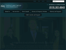 Tablet Screenshot of doyledivorcelaw.com
